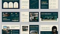 design real estate design pitch deck, property slides, investor presentation