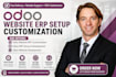 do odoo module development, odoo website design, customization, API integration