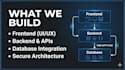 build a fullstack web app with secure scalable backend