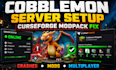 do minecraft cobblemon server setup, curseforge modpack fix