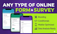 create google forms, microsoft forms, jotform and online surveys