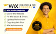 design wix studio website fix wix isue wix maintenance clone wix SEO development