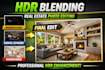 do professional real estate photo editing hdr blending