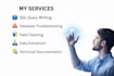 write sql queries, fix database and system analysis