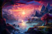 design amazing fantasy landscape