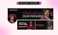 create professional linkedin banner, header design and posts