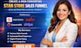 create a high converting stan store sales funnel with automation digital product