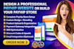 design a professional payhip website or build your payhip store