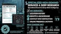do professional osint and private investigator research