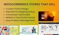 design and develop a woocommerce online store that sells