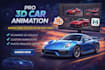 do 3d car animation, rendering, modeling car animation cgi vehicle animation pro