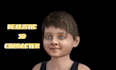 model high quality 3d realistic character, rendering, metaverse, texture, stl