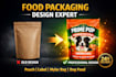 create food packaging pouch design mylar bag design