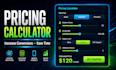 create custom pricing calculator for website