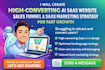 create fast converting ai website, sales funnel, ads, saas marketing strategy