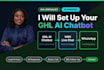 set up ghl ai chatbot, vapi live chat widget and whatsapp integration