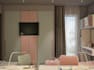 function playful kids bedroom,twins bedroom layout,luxury bathroom, 3d rendering