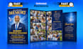 obituary program, funeral program, memorial flyer, booklet design