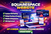 design squarespace website with custom CSS