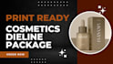 design cosmetic product packaging, box packaging, dieline template print ready