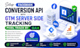 setup facebook conversion API with gtm server side tracking pixel track by ga4