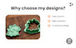 design custom cookie cutter and embosser stl