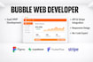 build a professional bubble io web app or bubble saas mvp, bubble nocode website