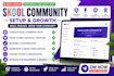 create and grow your skool community and online course platform