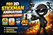 create 2d stickman animation stickman explainer video stick figure cartoon video