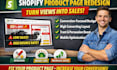 shopify product page redesign, cro expert, boost conversions