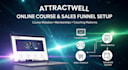 design attractwell website, funnels, online course and CRM setup