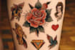 design bold old school traditional tattoo flash and custom