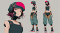 design anime character , cyberpunk character