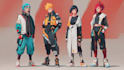 design anime character , cyberpunk character