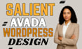 build, redesign fix wordpress website using avada salient wpbakery elementor pro