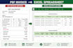 convert PDF invoices into organized excel spreadsheets