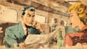 draw old retro distressed comic illustration