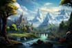 create a fantasy landscape map