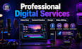 create digital content and voice over