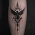 be exclusive tattoo design in blackwork style
