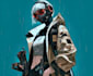 draw neon cyberpunk characters with cinematic