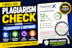 do plagiarism check your article using plagiarism x software