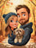 do couple caricature illustration for you