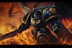 draw dark grimdark warhammer scene with cinematic effects