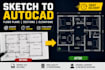 redraw floor plans and architectural drawings in autocad