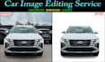car photo editing remove background and add realistic shadow