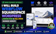 build webflow squarespace wordpress landing page full stack business website