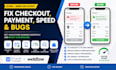 ecwid webflow checckout fix payment error mobile bug speed seo cart issue store