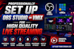professionally set up obs studio or vmix for high quality live streaming