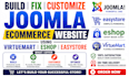 build fix customize joomla ecommerce website using virtuemart eshop easystore